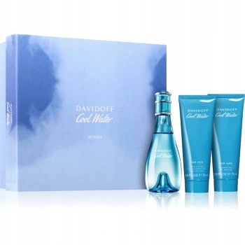 Zestaw Davidoff Cool Water Woman 100 ml Edt+ 75 ml żel 75 ml balsam