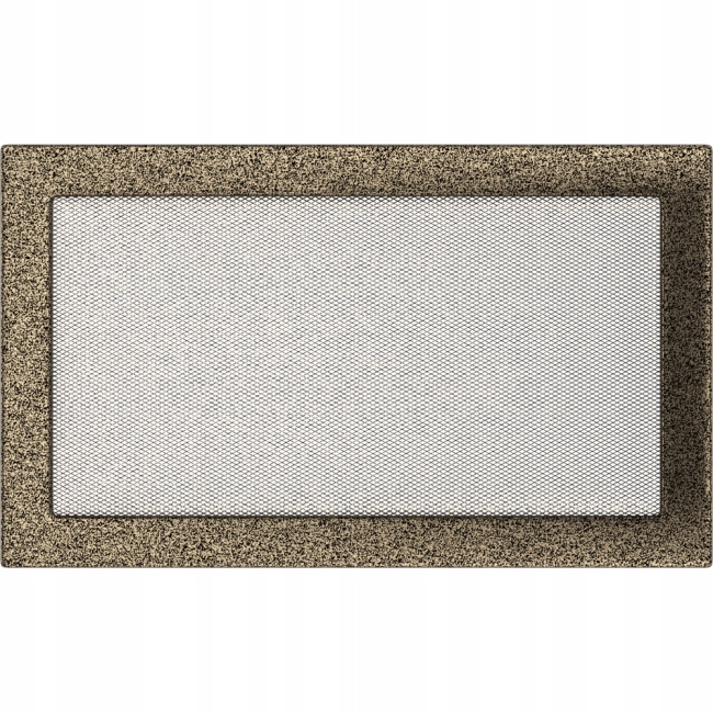 Větrací krbová mřížka 22x37 cm Černá-zlatá