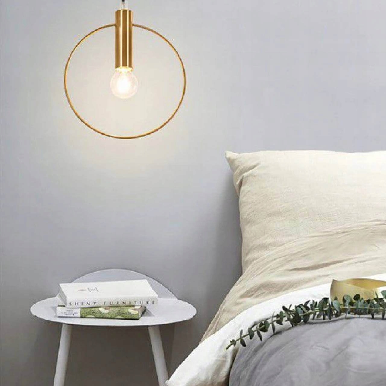 LAMPA SUFITOWA ZŁOTA KOŁO OBRĘCZ RING GOLD APP485 Kolekcja Lampa sufitowa