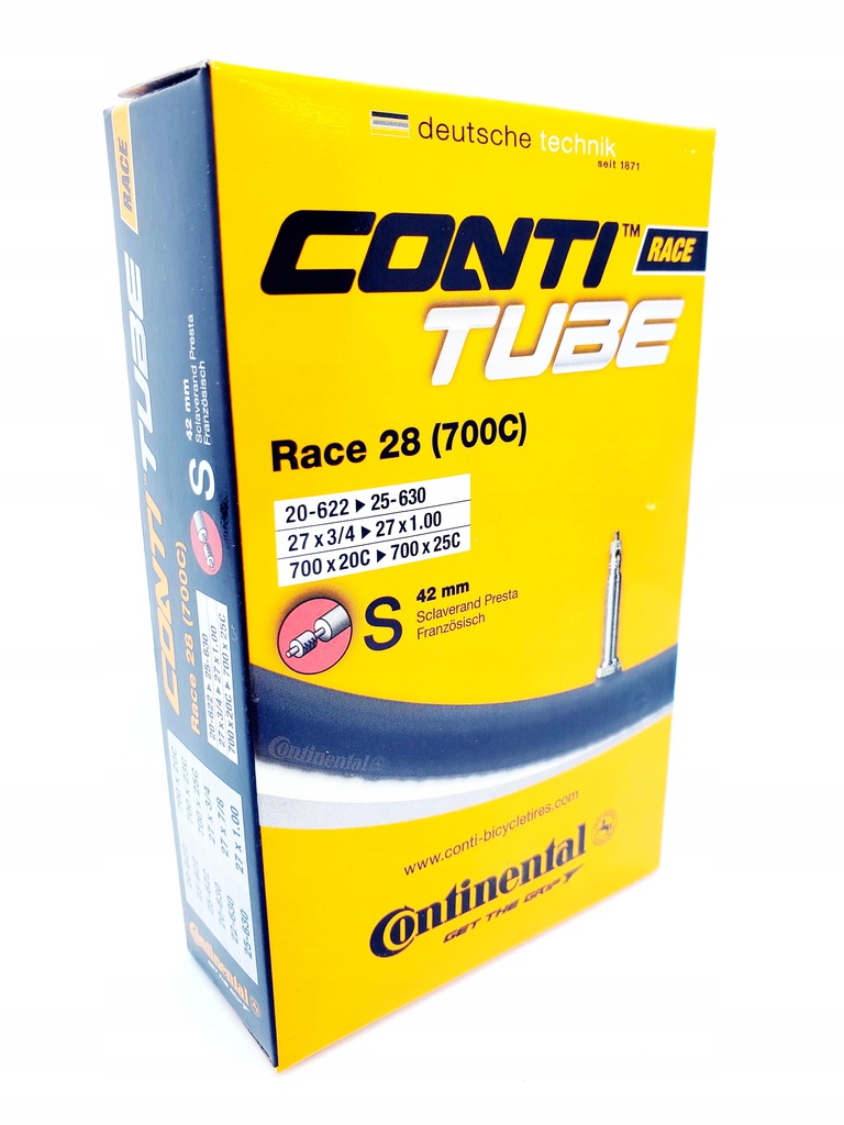 

Dętka Continental Race Szosa 700x 20C 25C 42