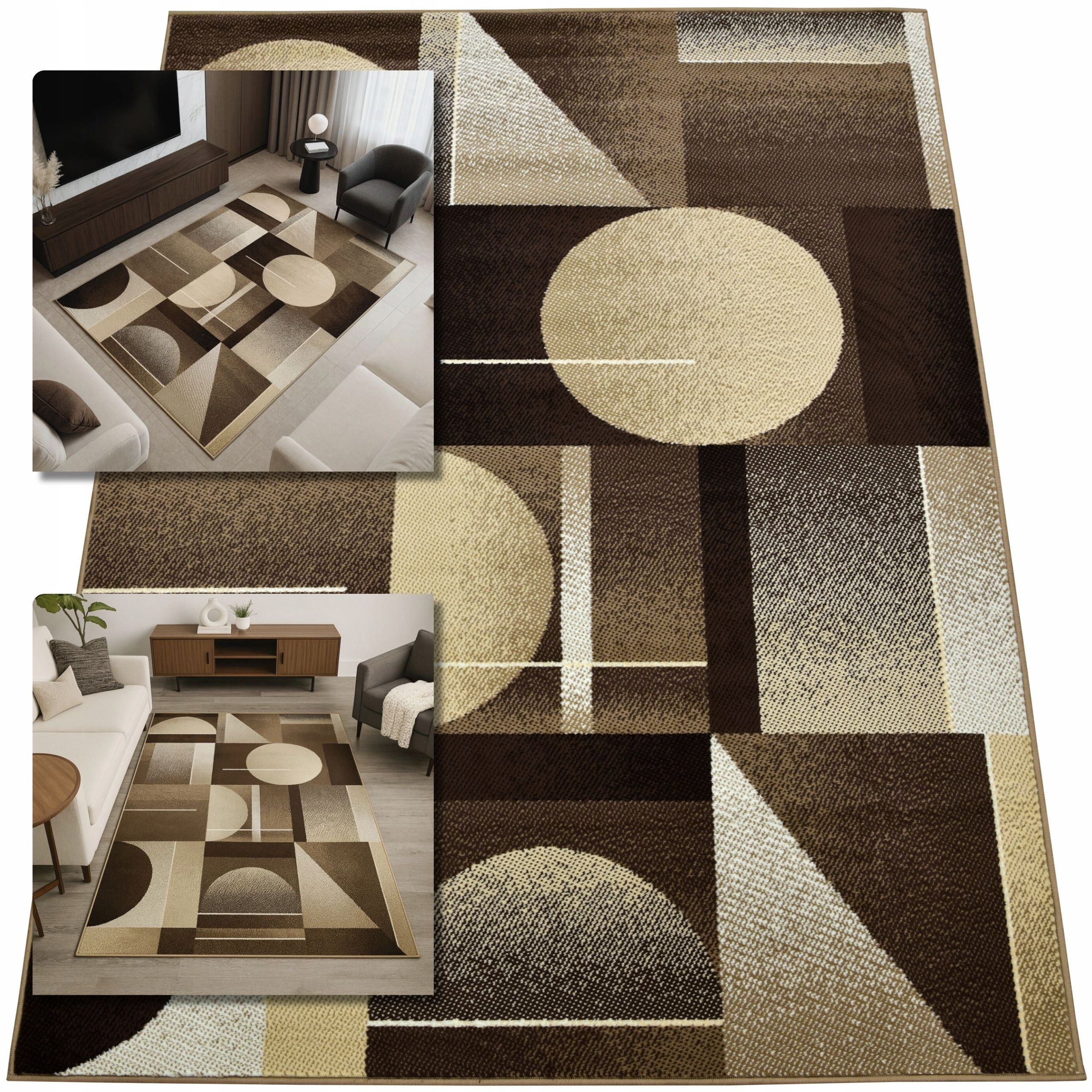 Koberec 180x260 Venezia Hnědý Koberec Do Obývacího Pokoje Belgický Koberec Do Ložnice