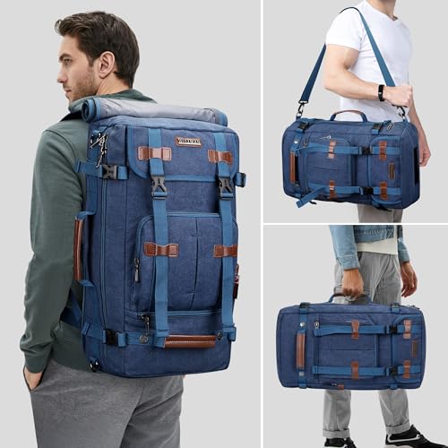 WITZMAN Plecak Podróżny Męski Canvas Vintage Duży Na Laptop 17 cali — miniatura 2