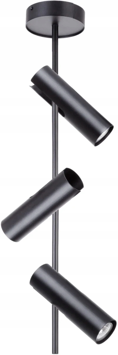 Stropný nástenný reflektor 3xGU10 25W čierny, moderný Sigma Lighting