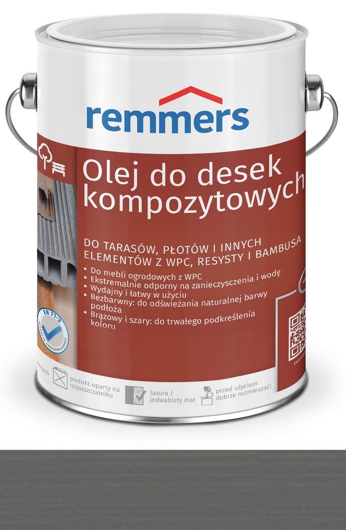 

Remmers Wpc Olej kompozytów,tarasu szary 0,75L