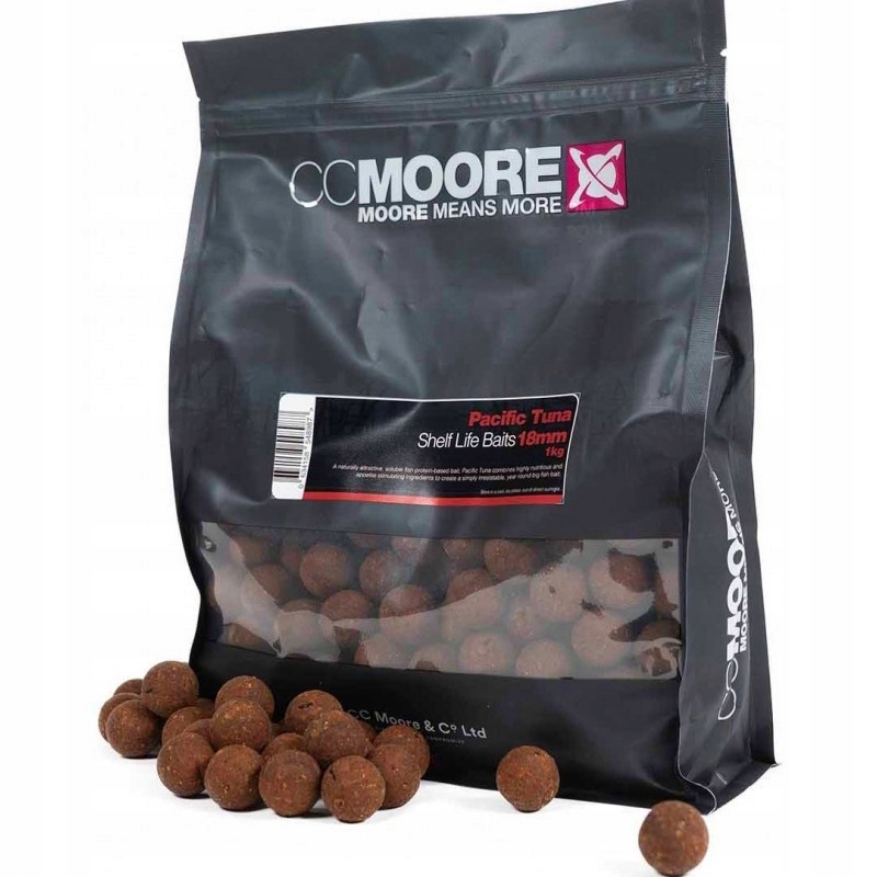 Karpiowe Kulki Proteinowe Zanętowe CC Moore Pacific Tuna 18mm 1kg Tuńczyk