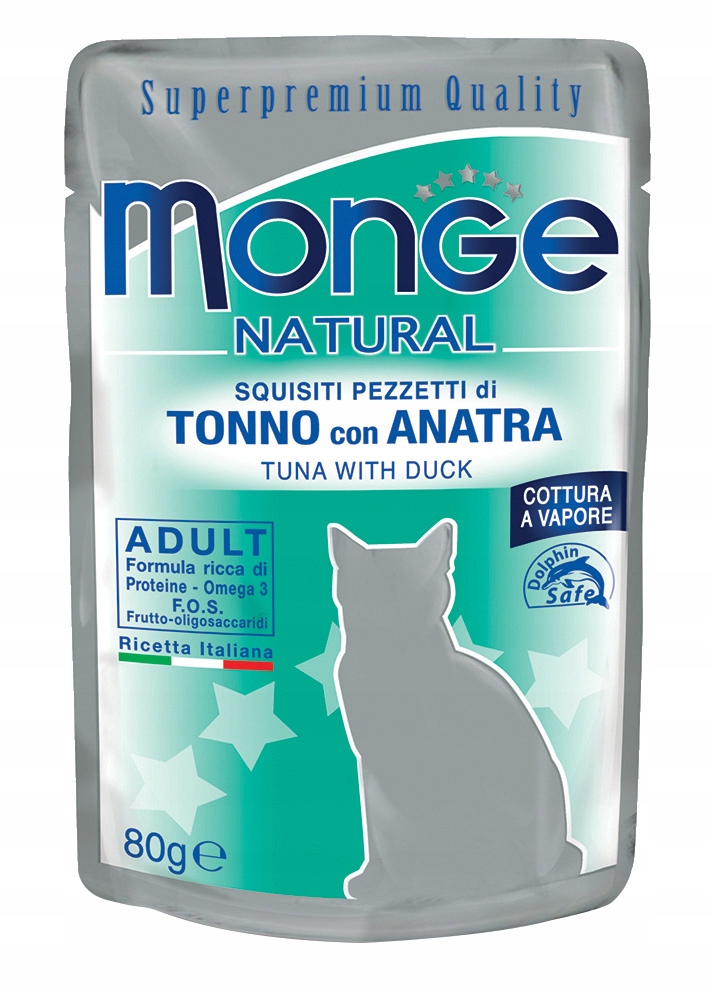 Levně 8 x Monge Buste Tuňák s kachnou v želé 80 g