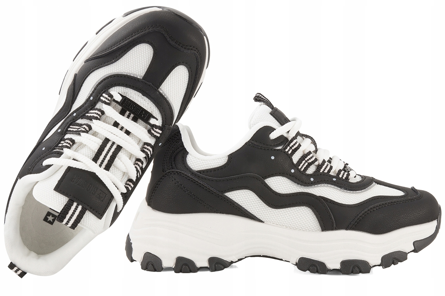 Big Star RR274A175 Sportovní Boty Tenisky Dámské Polobotky 37 Černá/Bílá