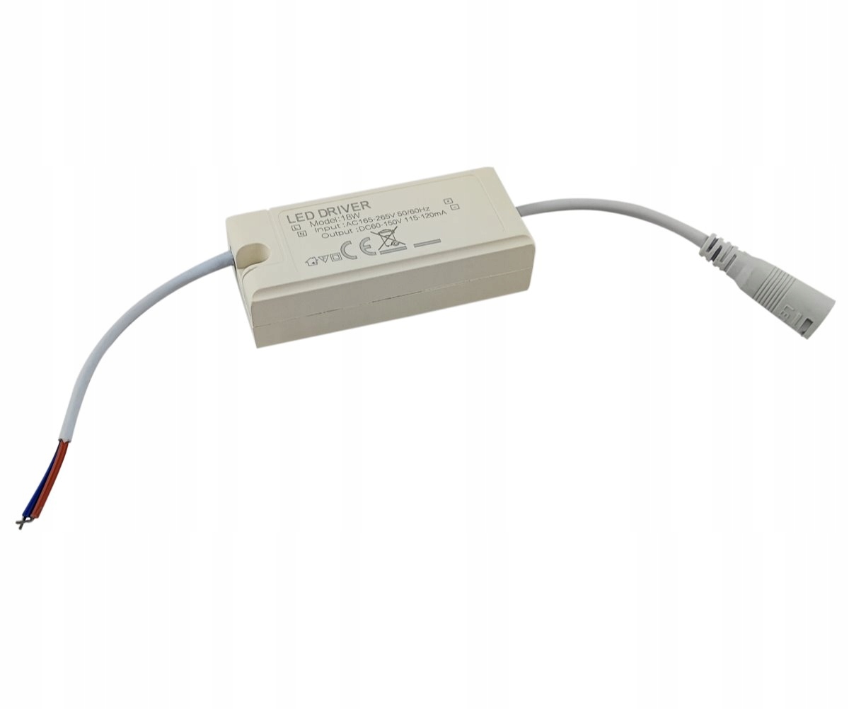 

Zasilacz Led Driver do paneli 18W 120mA