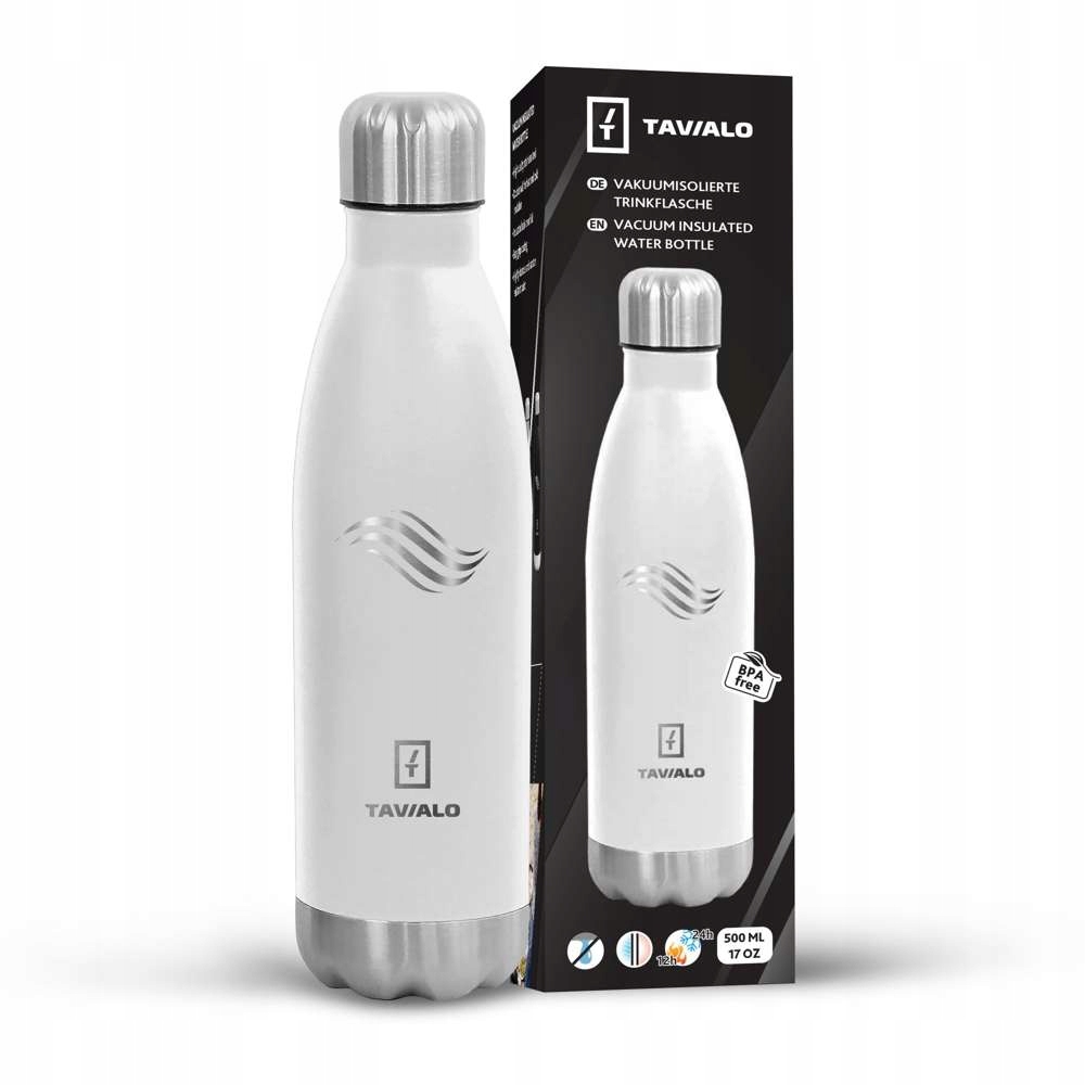 Butelka termiczna INOX 500ml biała