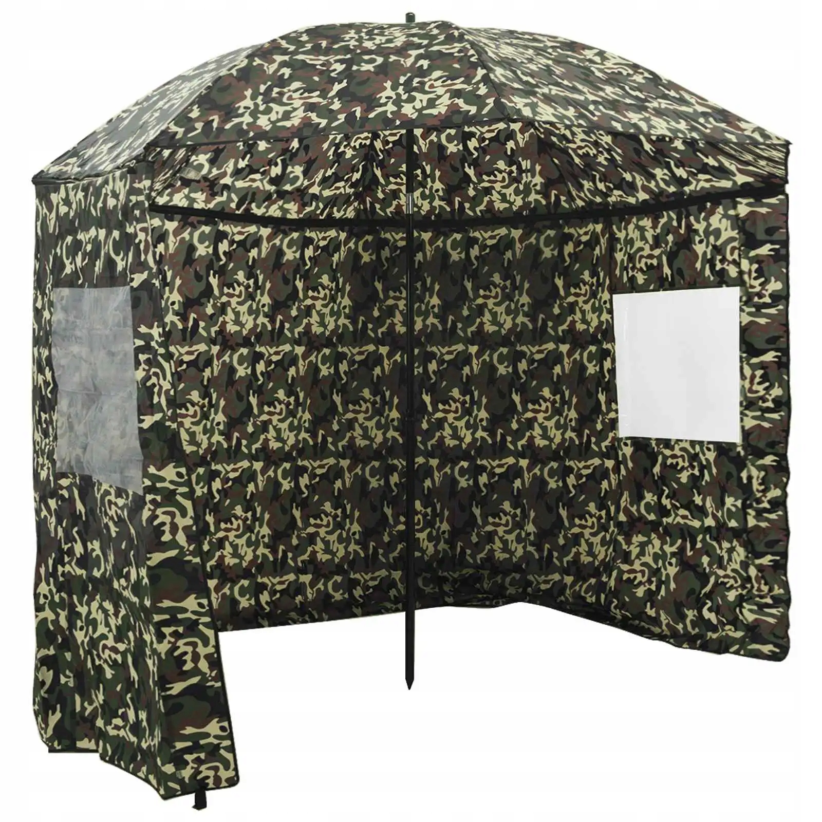 vidaXL Rybářský deštník Maskáčová 220 x 185 cm Oxford Polyester