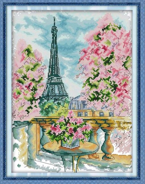 Křížková výšivka počítaná sada (kanva, mulina)