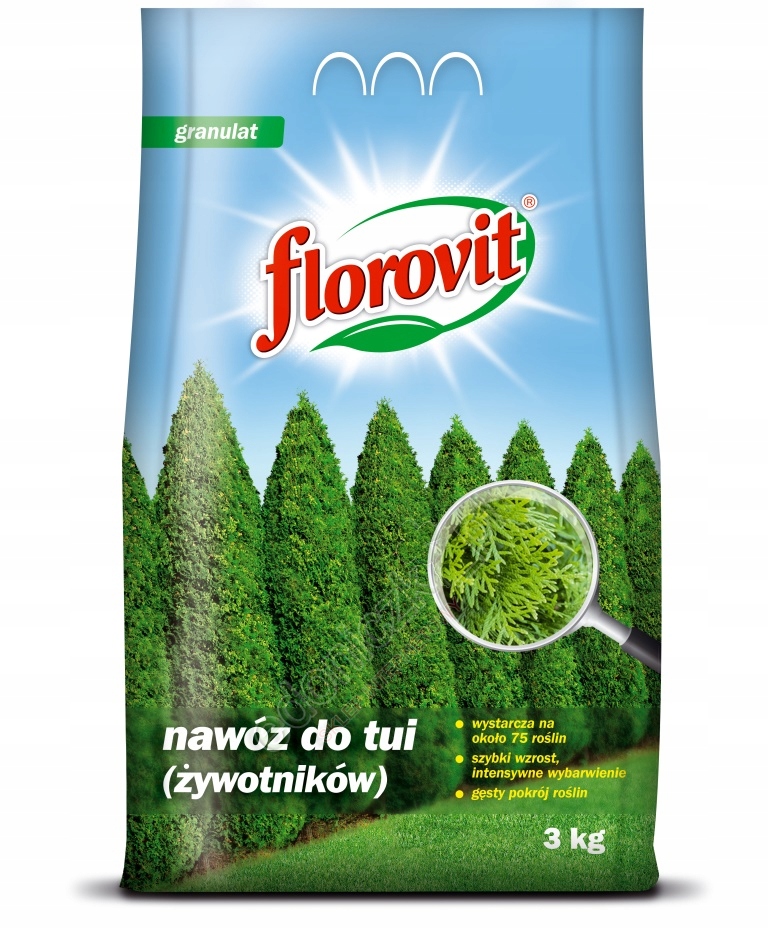 

Nawóz Do Tui I Żywotników Zbilansowany Nawóz 3KG