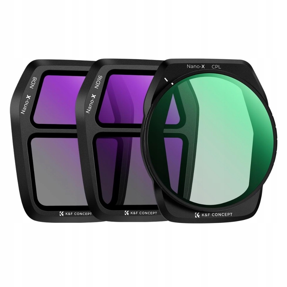 Zestaw 3 filtrów Cpl+nd K&f Concept do drona Dji Air 3S