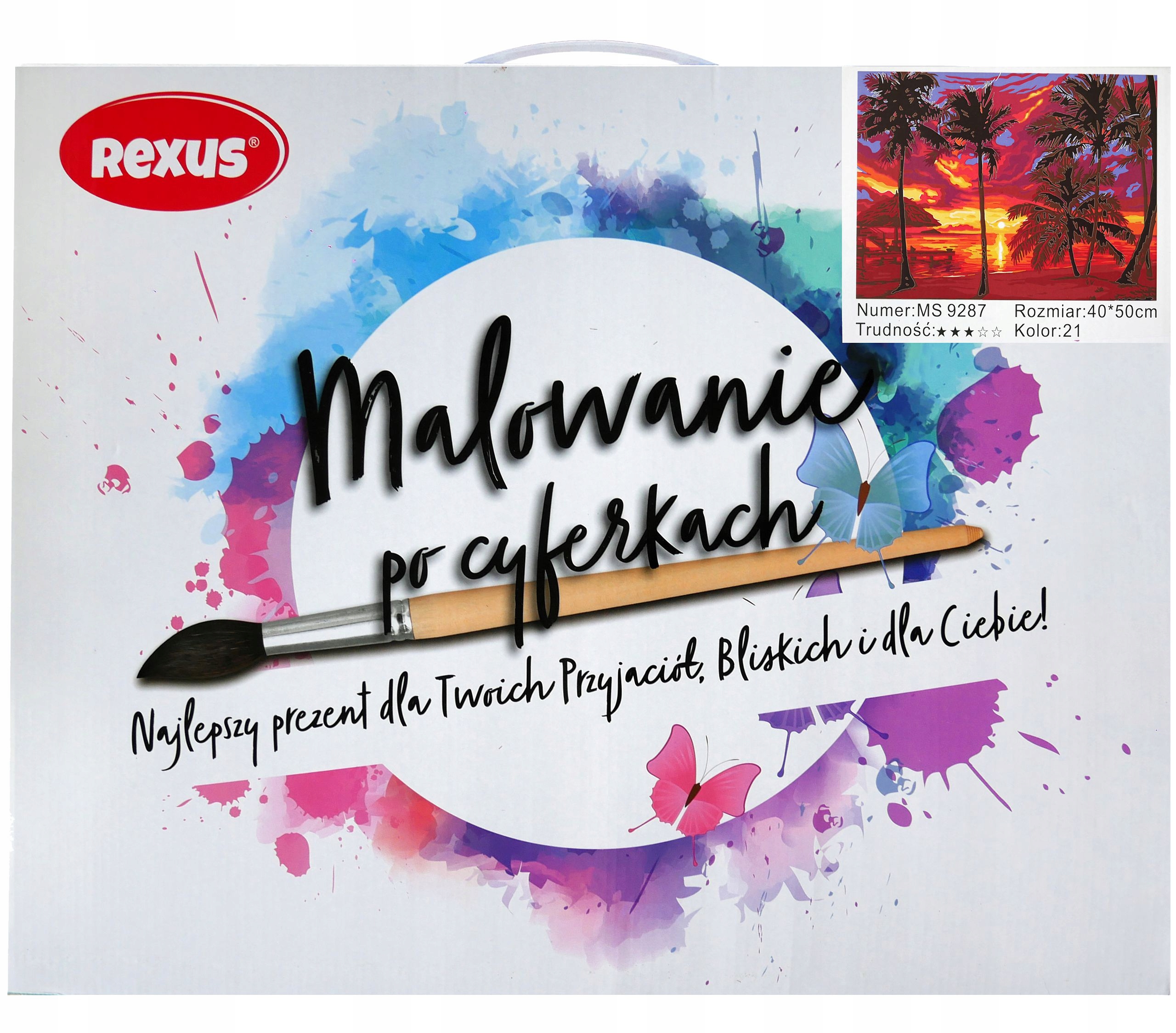 Sada Na Malování Podle Čísel 40x50CM MIX Vzorů