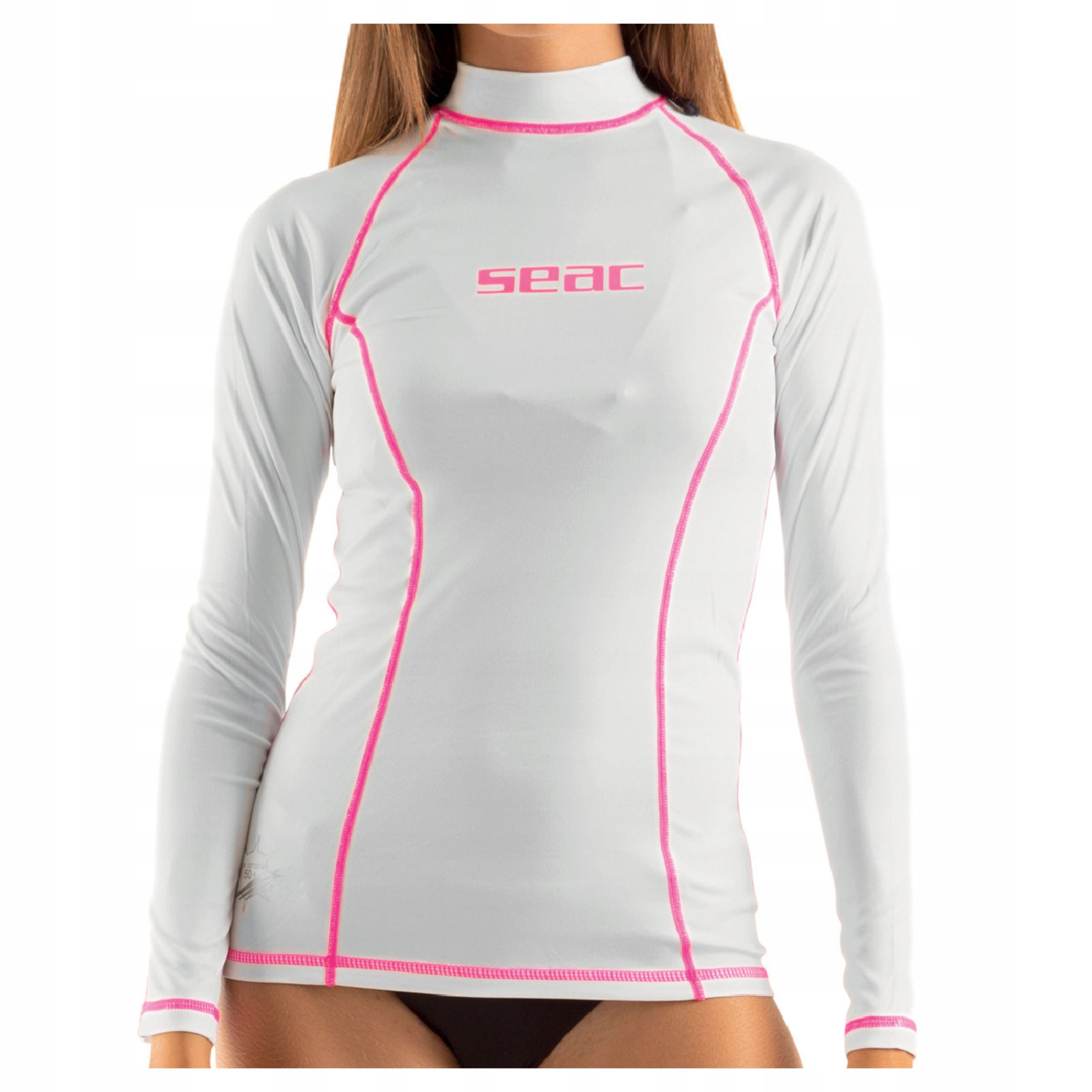 Koszulka Uv damska rashguard z długim rękawem Seac T-sun biała M