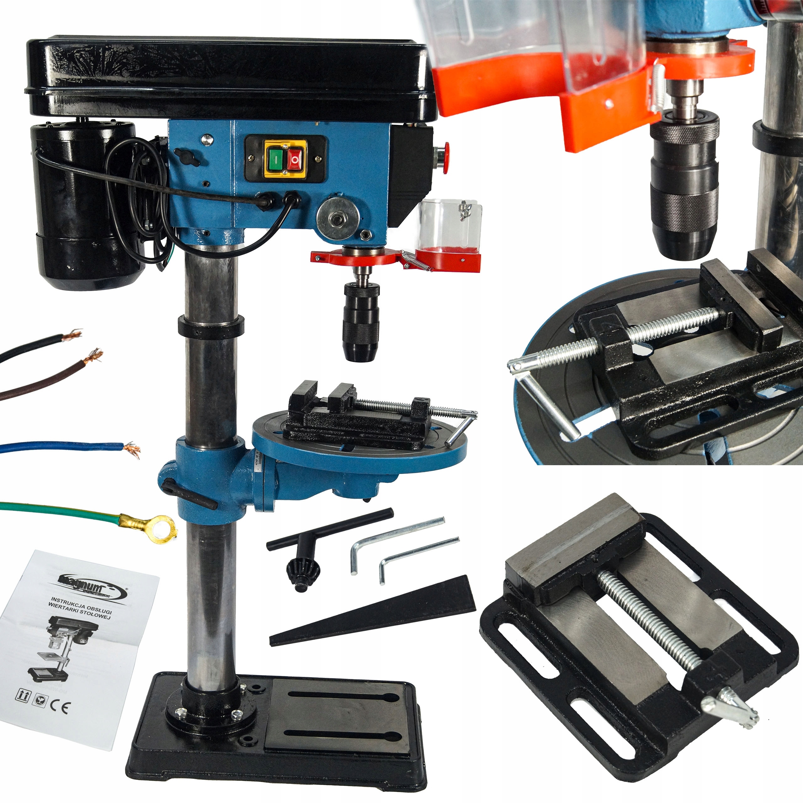 DUŻA WIERTARKA STOŁOWA MAGNUM + IMADŁO 400V SIŁA SAMOZACISK MG-WS-002-400V