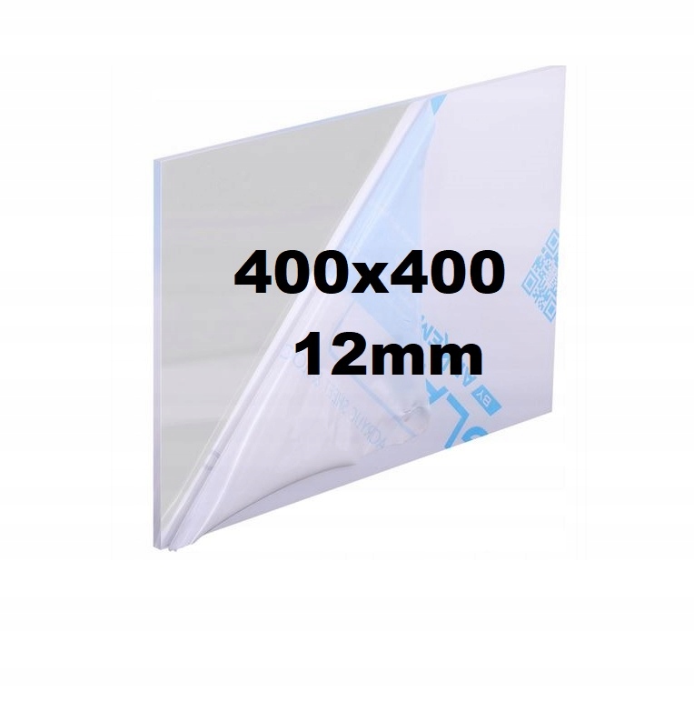 Pleksi /plexi Pleksa Plexa Bezbarvá na míru 400x400x12 mm Akrylová Deska