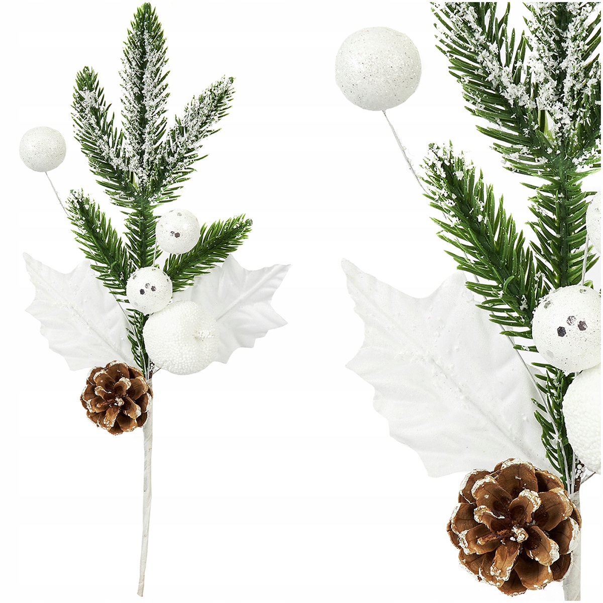 

Sztuczna Gałązka Zimowa Na Stroik Szyszka Jabłko