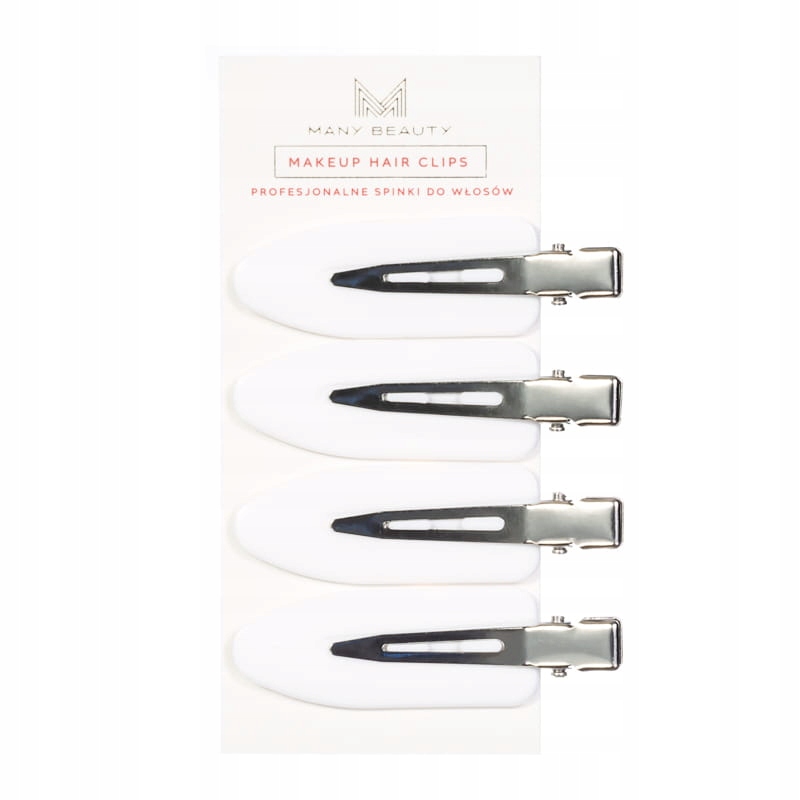 Profesjonalne spinki do włosów biało - srebrne