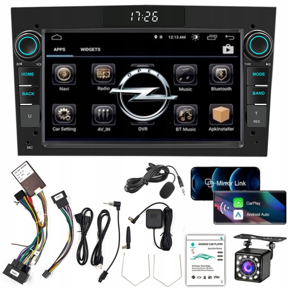 Rádio Android 13 Opel Vectra C Zafira Astra H Vivaro Meriva Antara Signum
