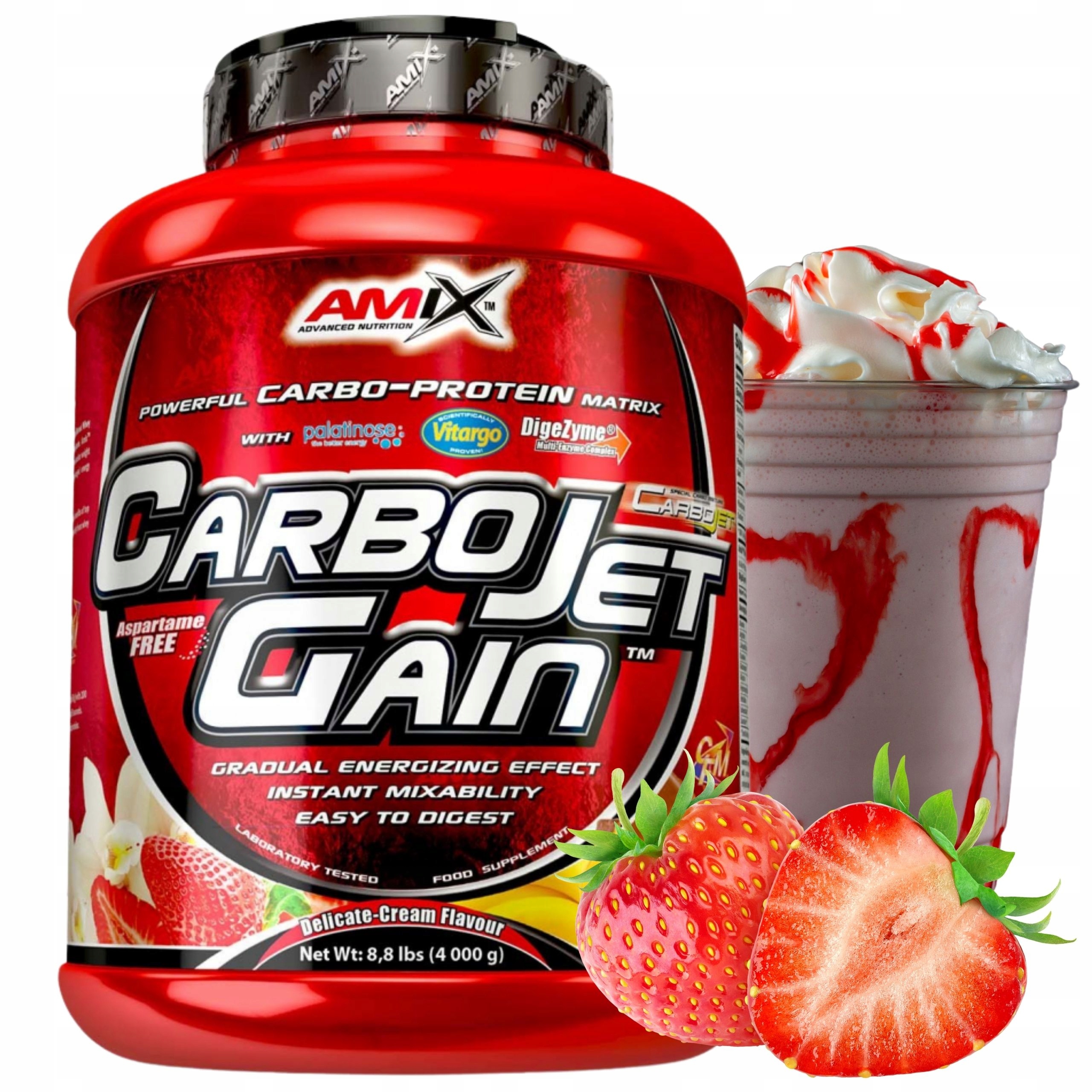 Mass Gainer CarboJet Gain Doplněk Stravy na svalovou hmotu Sacharidy Cfm Protein