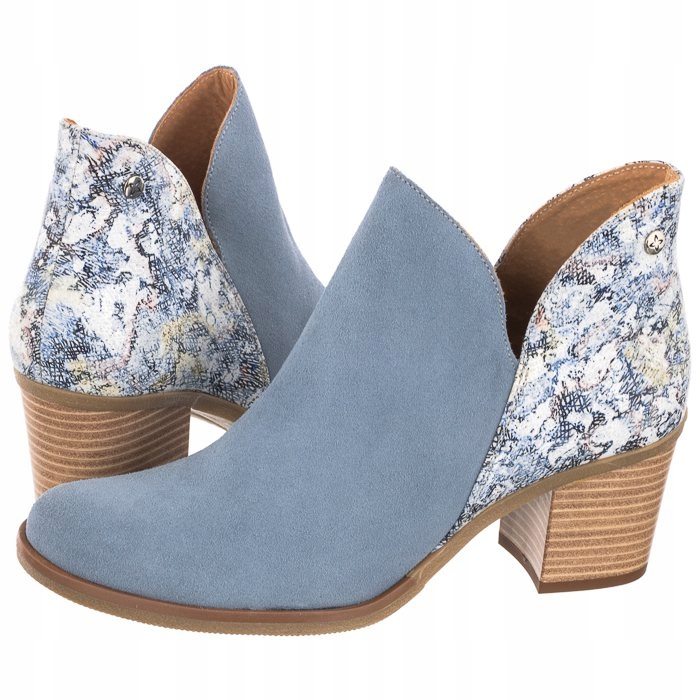 

Buty Damskie Botki Maciejka Niebieskie 04492-34