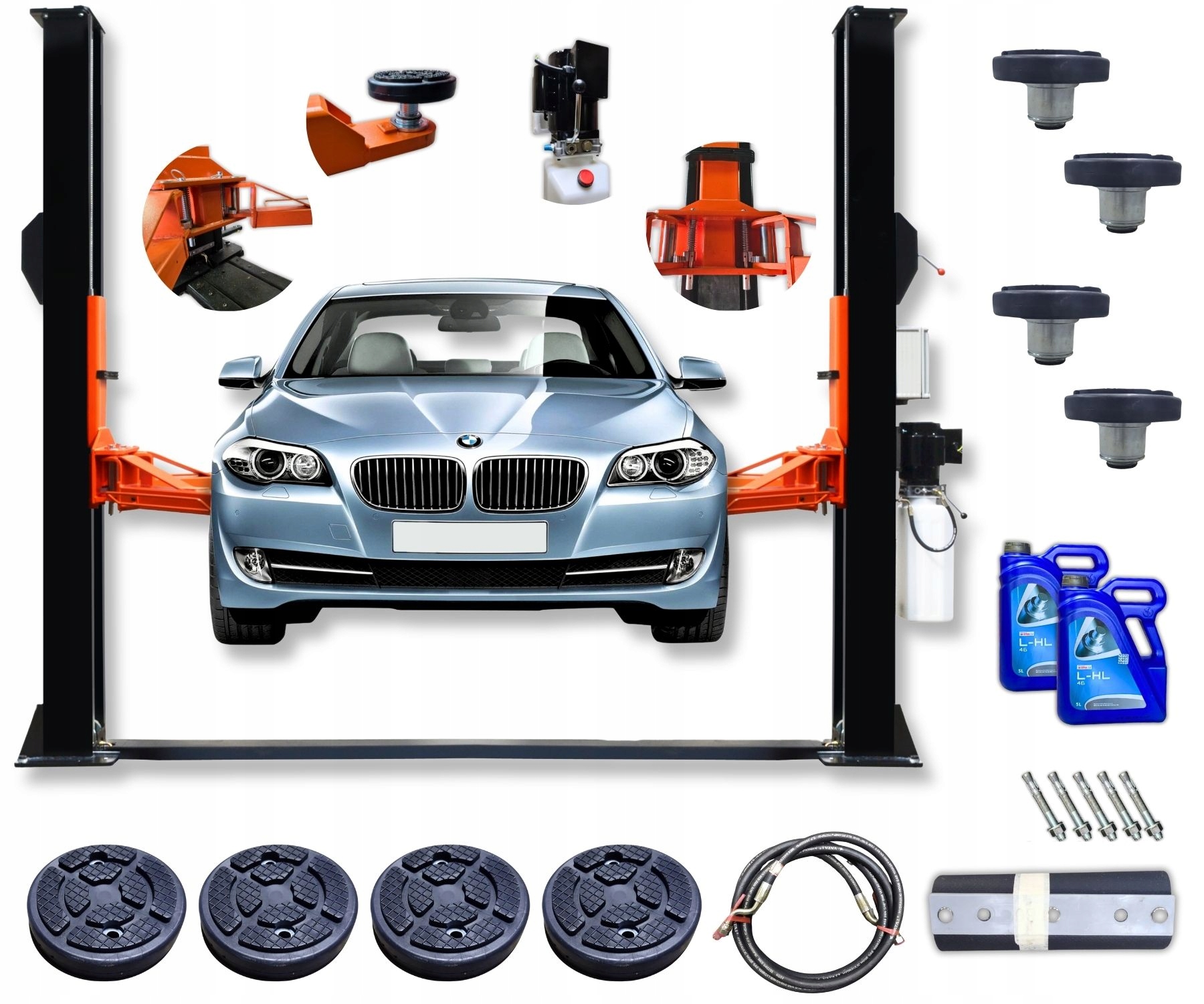 Podnośnik dwukolumnowy TM-Group 4000 kg elektrohydrauliczny