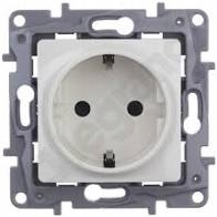 

Niloe 764539 Gniazdo pojed. Schuko z uziem. białe