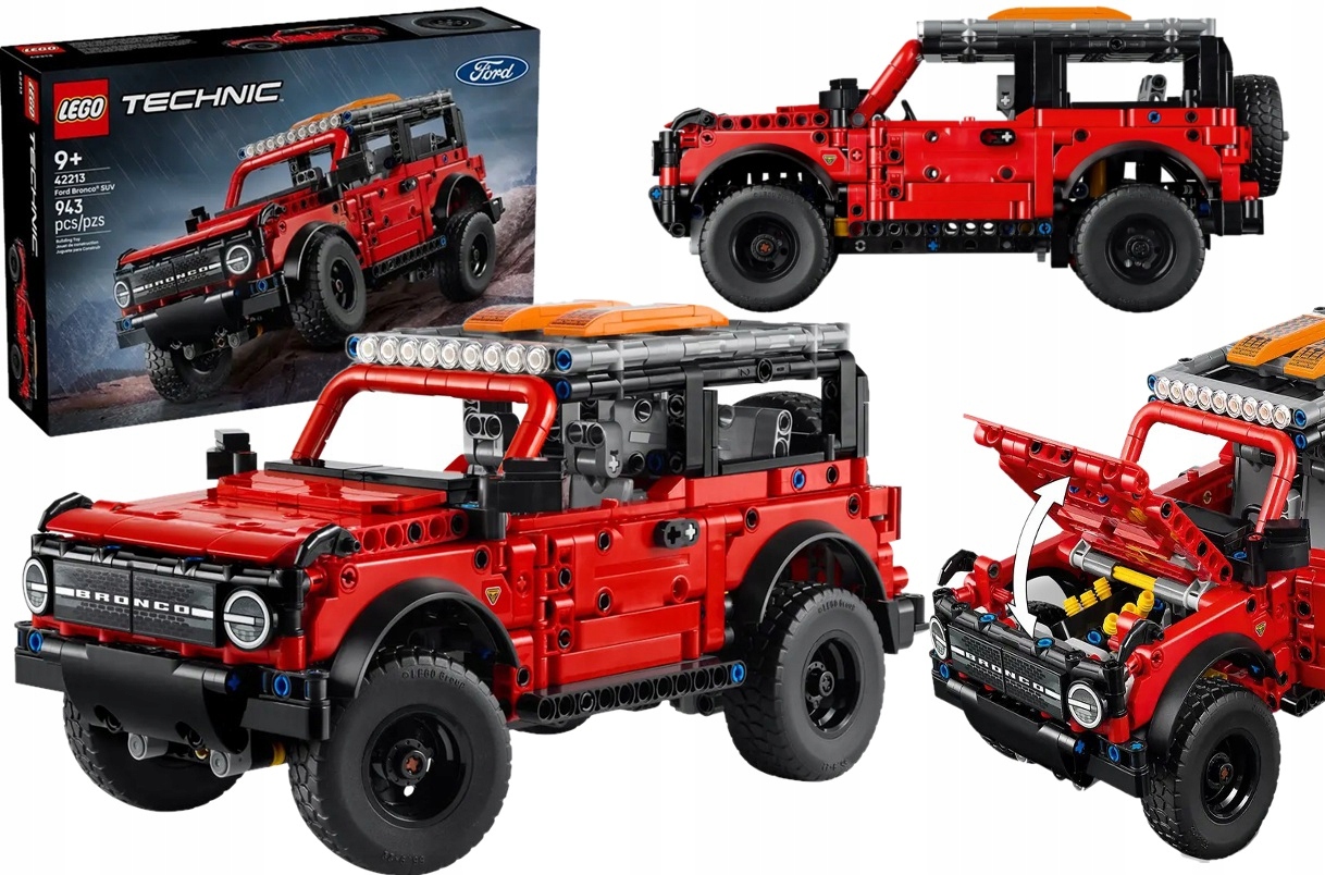 943 dílků stavebnice Lego Technic Suv Ford Bronco 42213