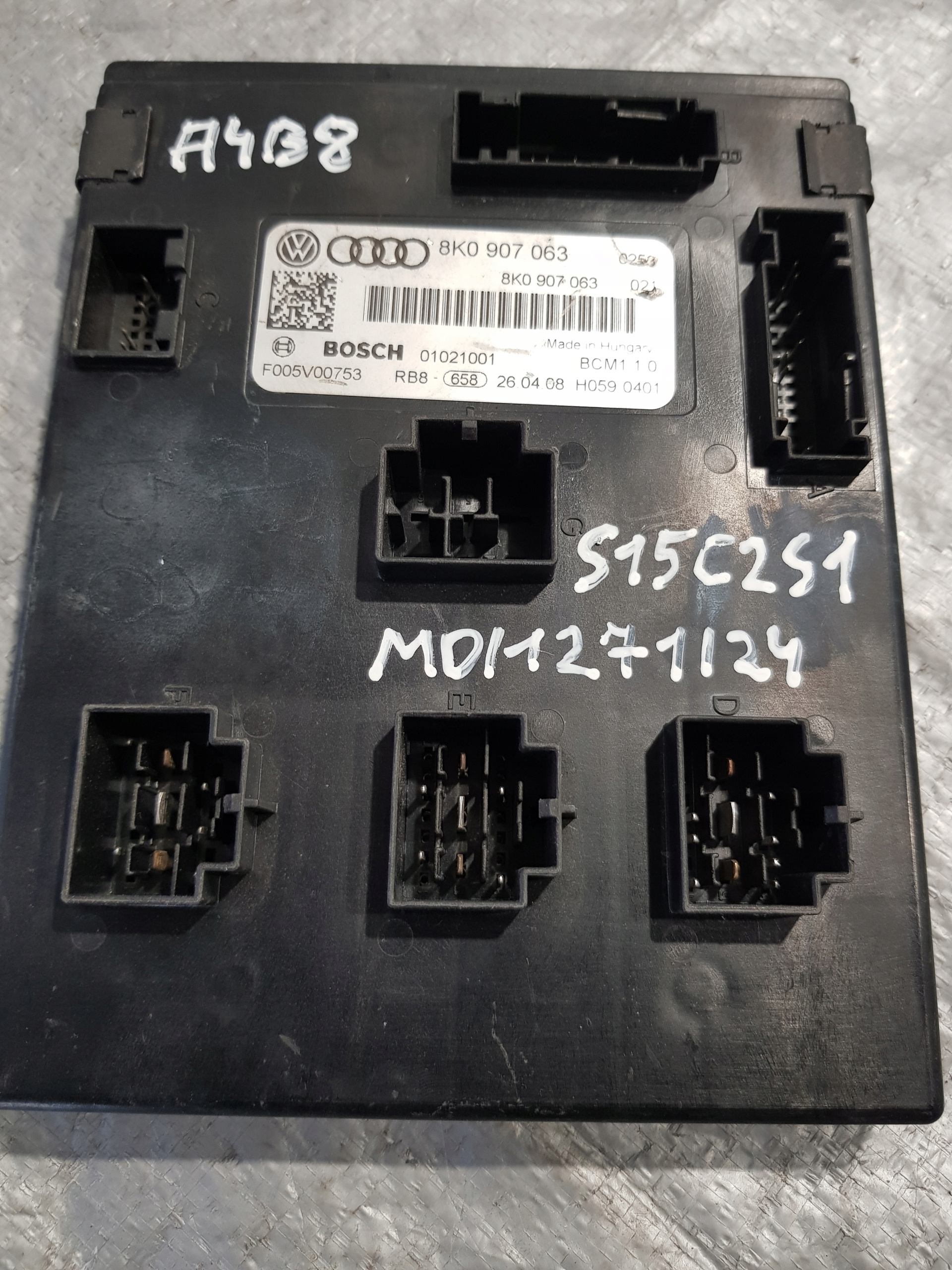 Centralina modulo A4B8 8K0907063