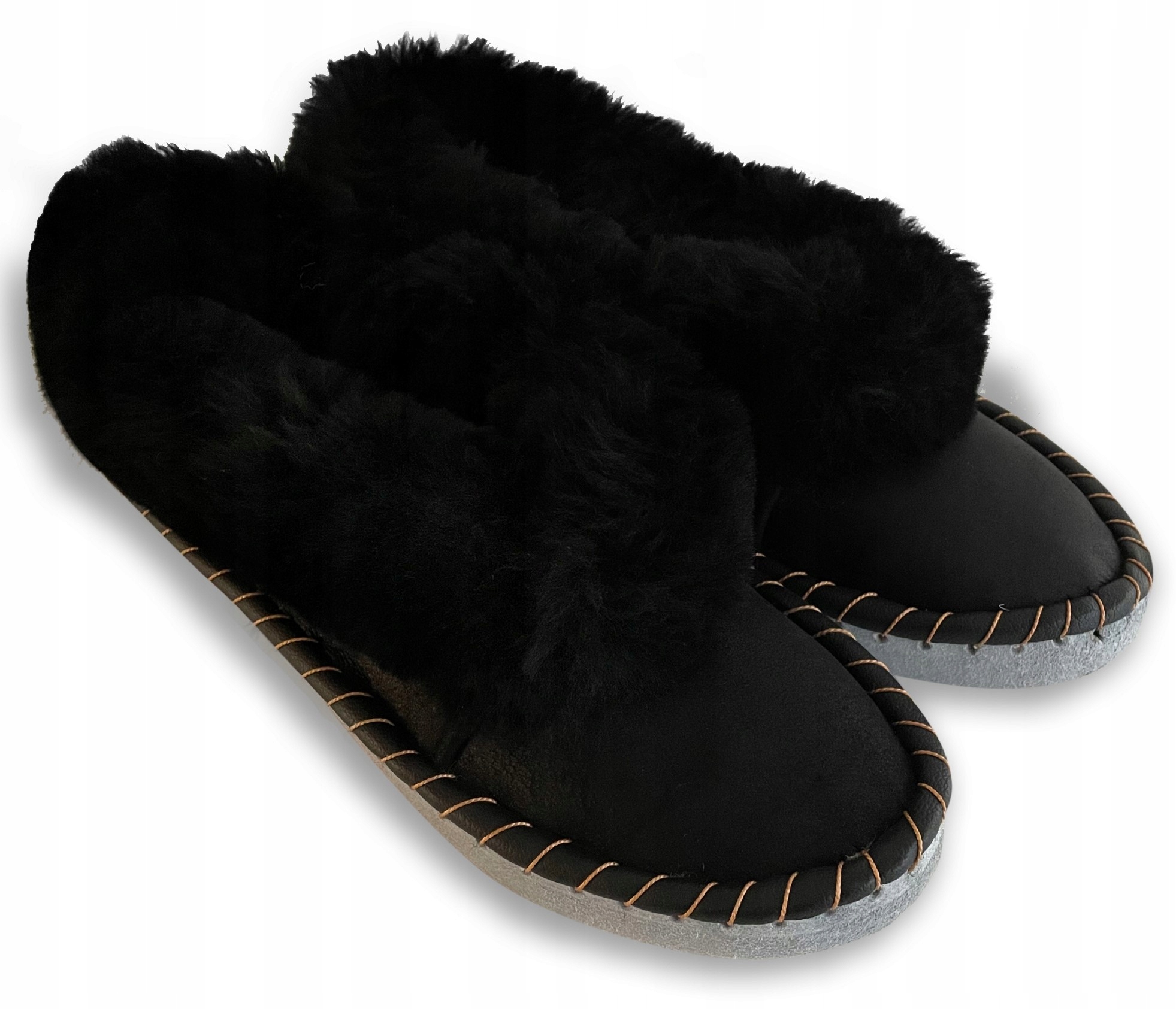 

Pantofle Męskie Bambosze Skórzane Góralskie r.40