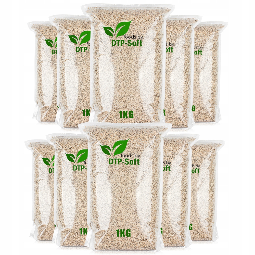 Levně slunečnicová semínka loupaná 10 kg čerstvý přírodní 100% Foods Top 10 x 1 kg