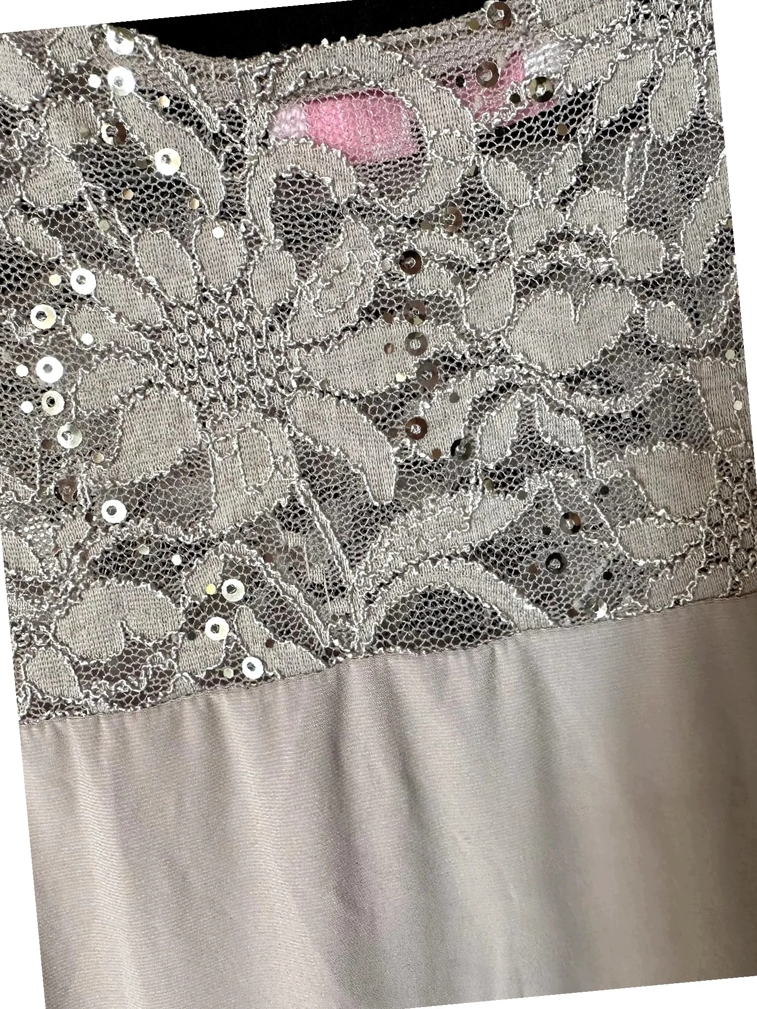 Komplet Bluza Výřez Přehoz s Krajkovým Dámský 46