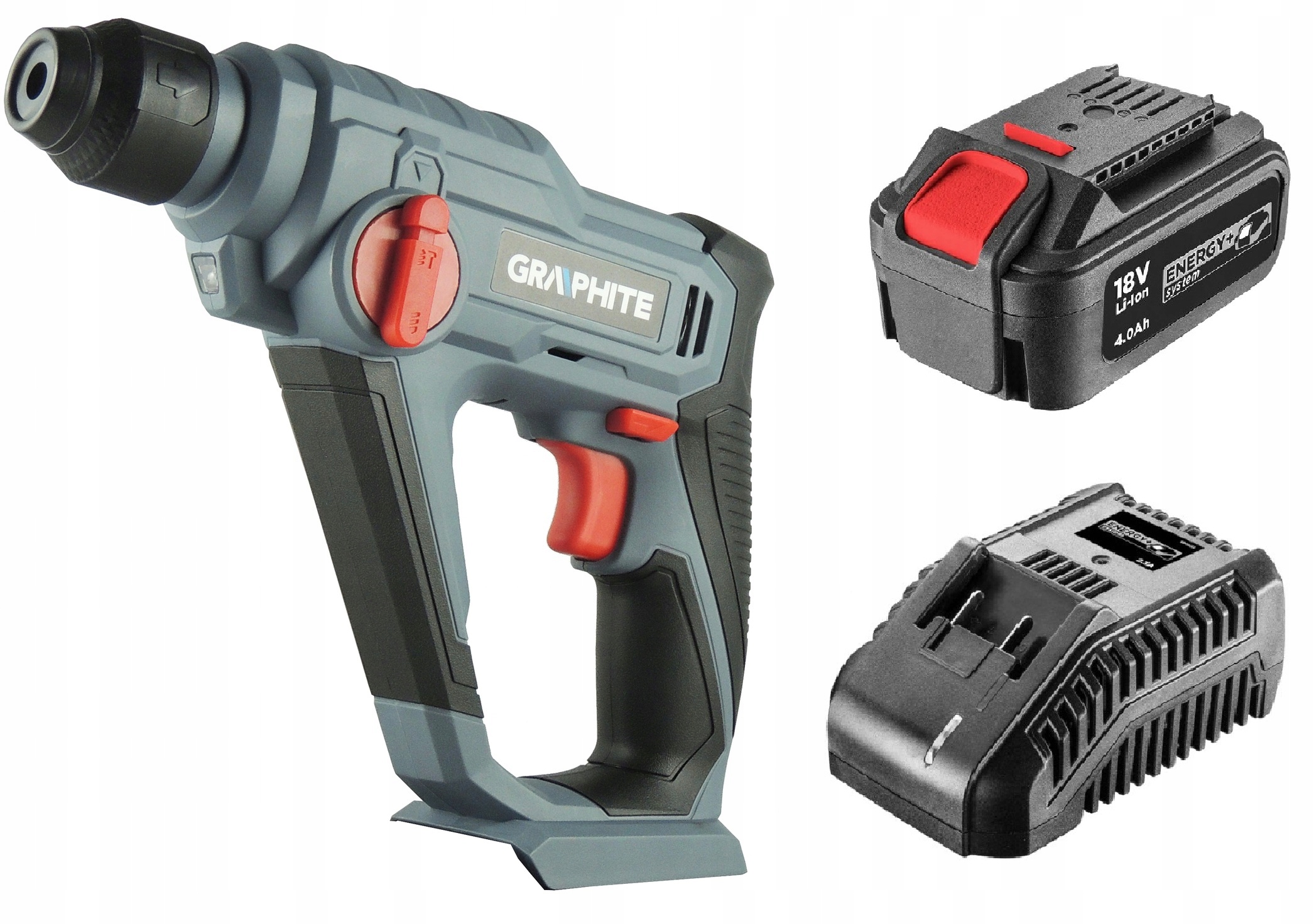 

Młotowiertarka Akumulatorowa Sds Plus Zestaw 4.0AH