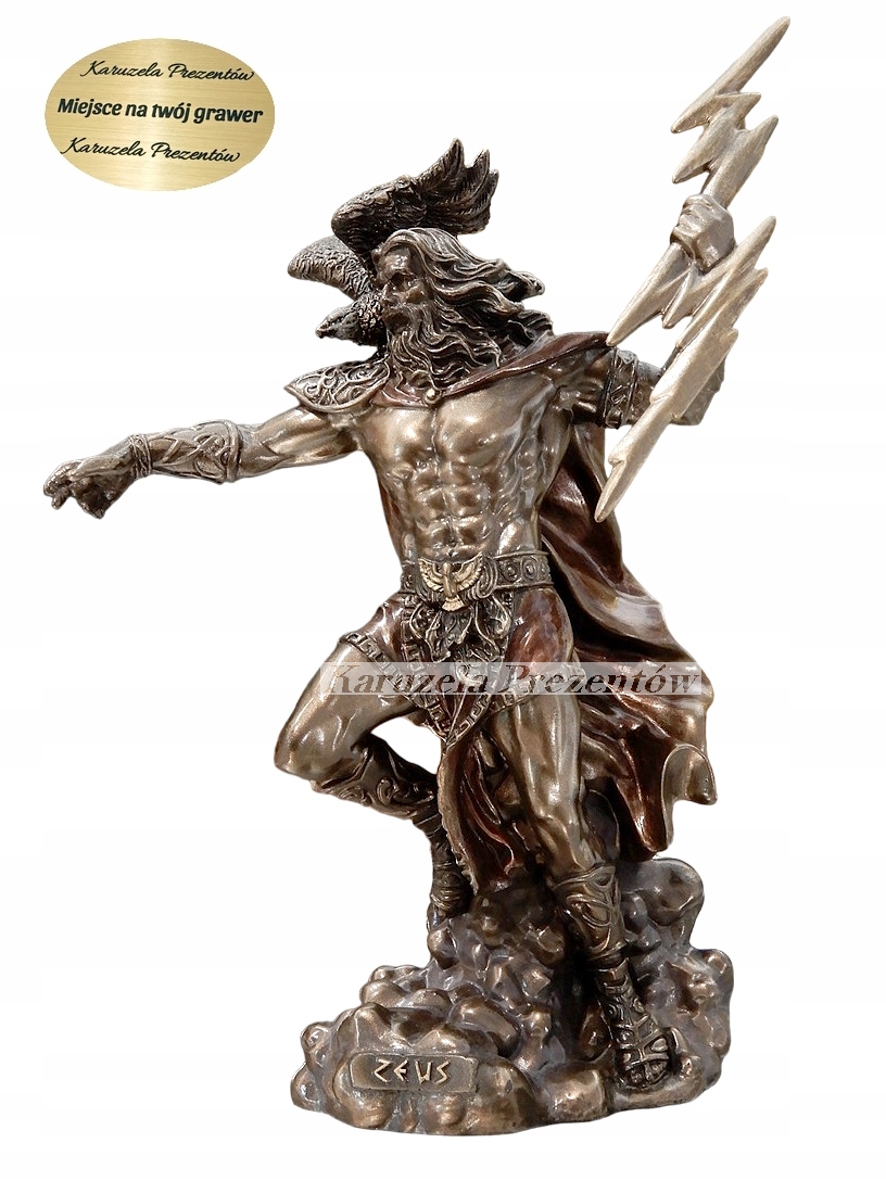 Zeus Gromowná Najvyšší Boh V Gréckej Mytológii Figúrka Na Darček