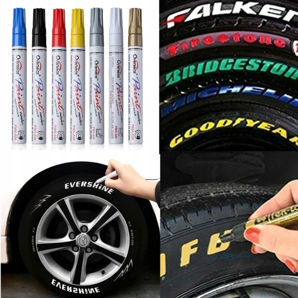 

Wodoodporny Olejowy Marker Do Opon Samochodu 2szt
