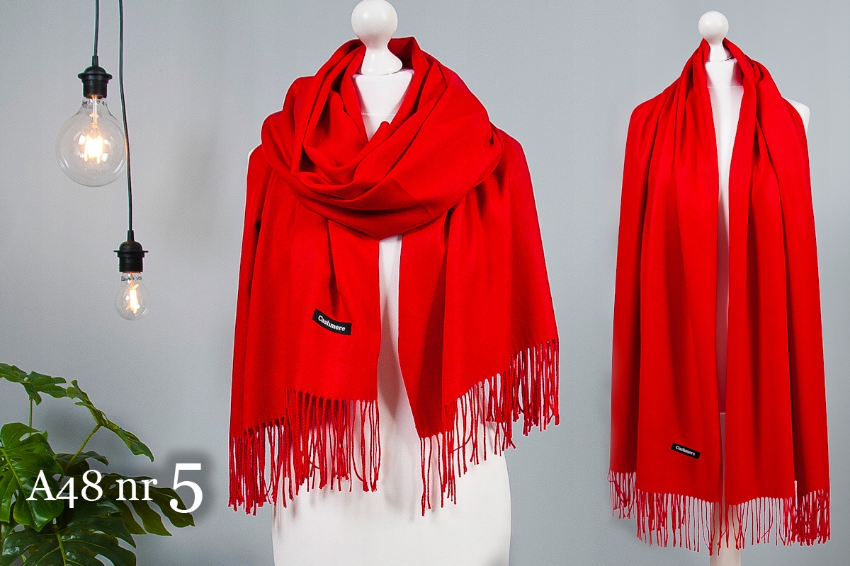 KASZMIROWY SZAL KLASYCZNY SZALIK KASZMIR PREMIUM Kolor wielokolorowy