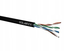 Instalační kabel Solarix CAT5E Utp Pe Fca venkovní 305m/box SXKD-5E-UTP-PE