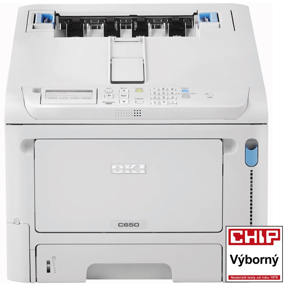 Oki C650dn, A4, čb/bar, 35/35 ppm, 1200x1200 dpi, 1GB Ram, PCL6 PCL5c, Us