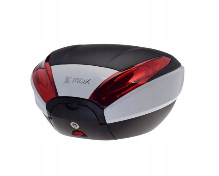 Motocyklový kufor K-max s montážnou doskou Biely 40