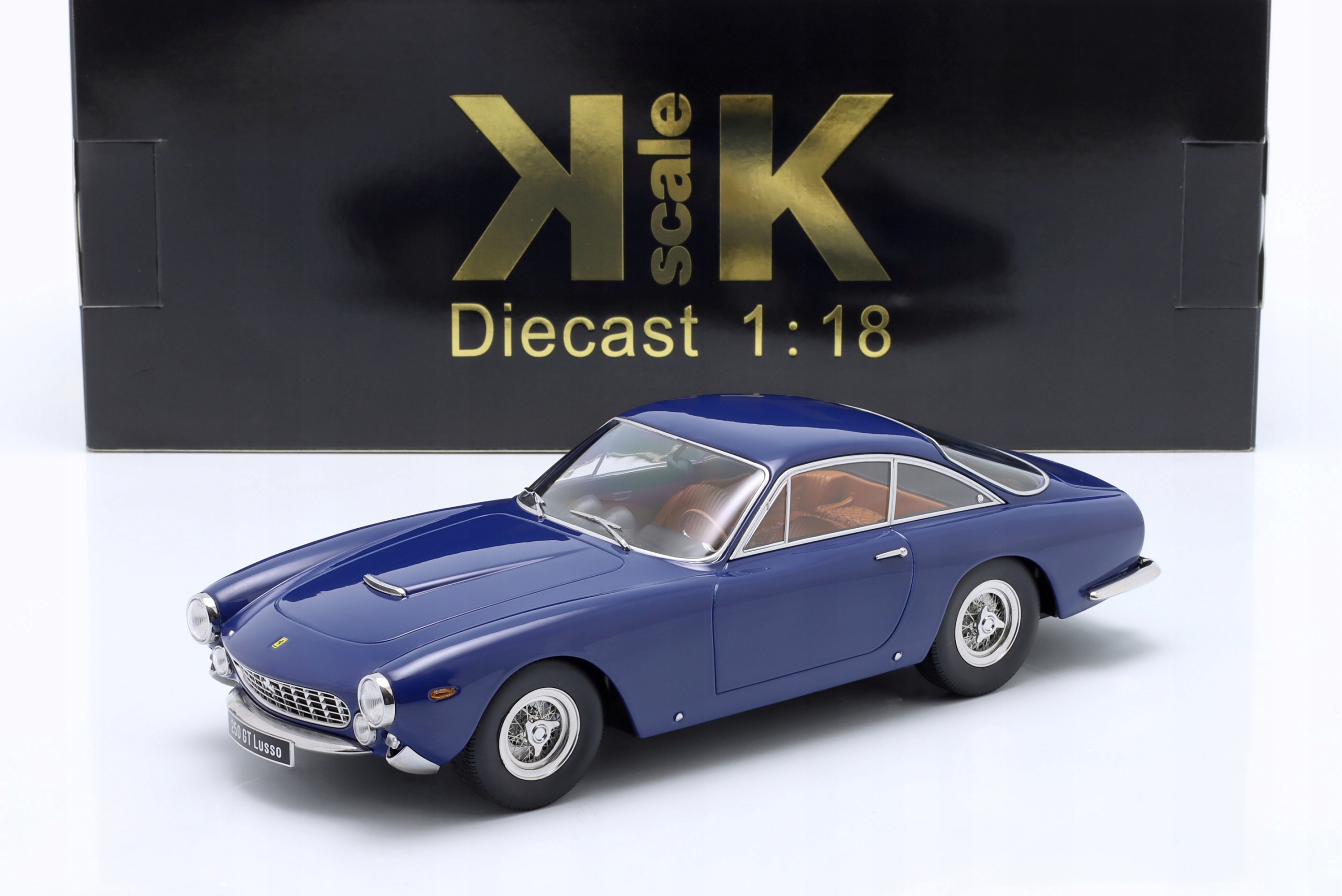 Kk Scale Ferrari 250 Gt Lusso 1962 Blue 1:18