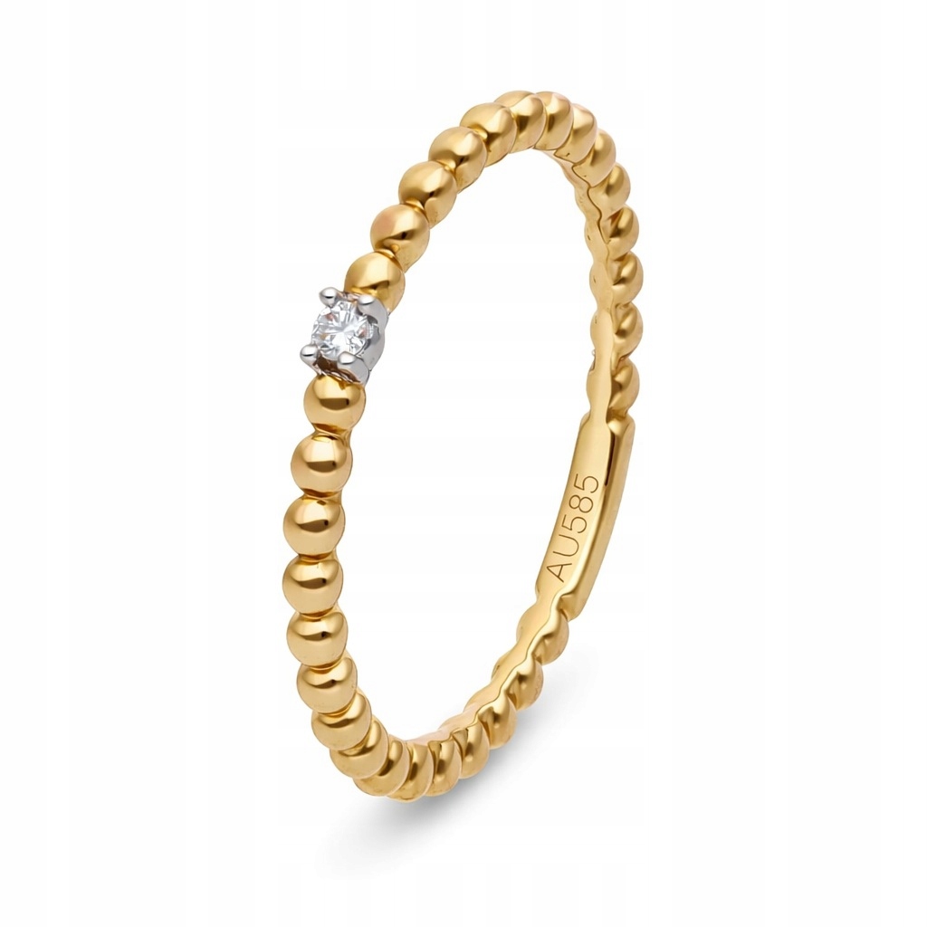 Prstýnek Au 585 s diamantem KR99640Y velikost 12