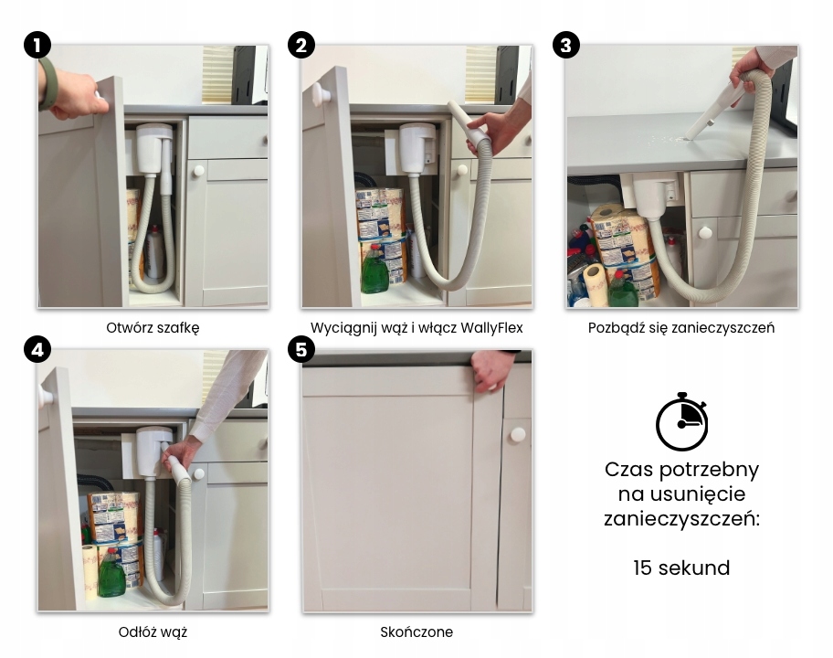 Uchwyt do montażu WallyFlex w zabudowie (w szafce kuchennej, w szafie) Kod producenta 86 69 49