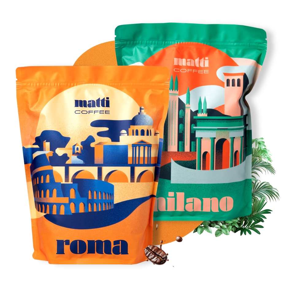 Levně Káva zrnková Arabica Speciality Matti Roma 2000 g
