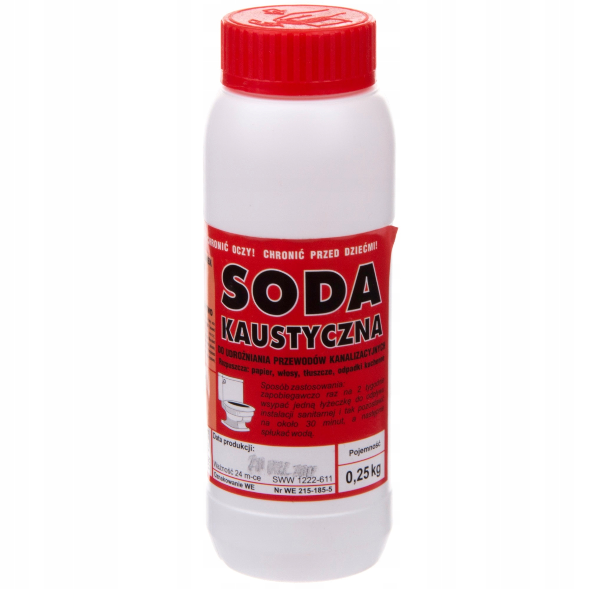 

Wodorotlenek Sodu soda kaustyczna 0,25kg