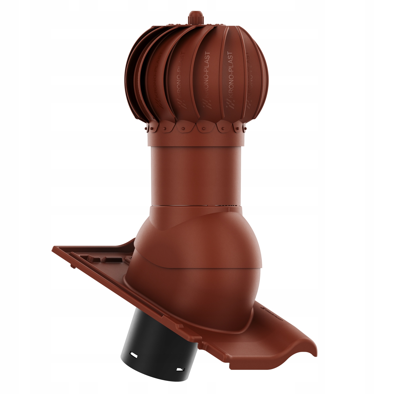 Větrací komín Otočný kulový 125 Bogen Innovo 12 Měděno-hnědý