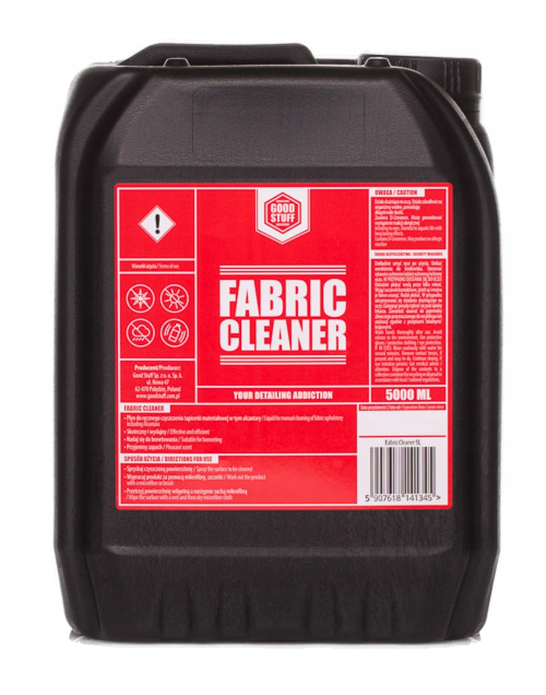 Good Stuff Fabric Cleaner 5L Środek Do Czyszczenia Tapicerki Materiałowej