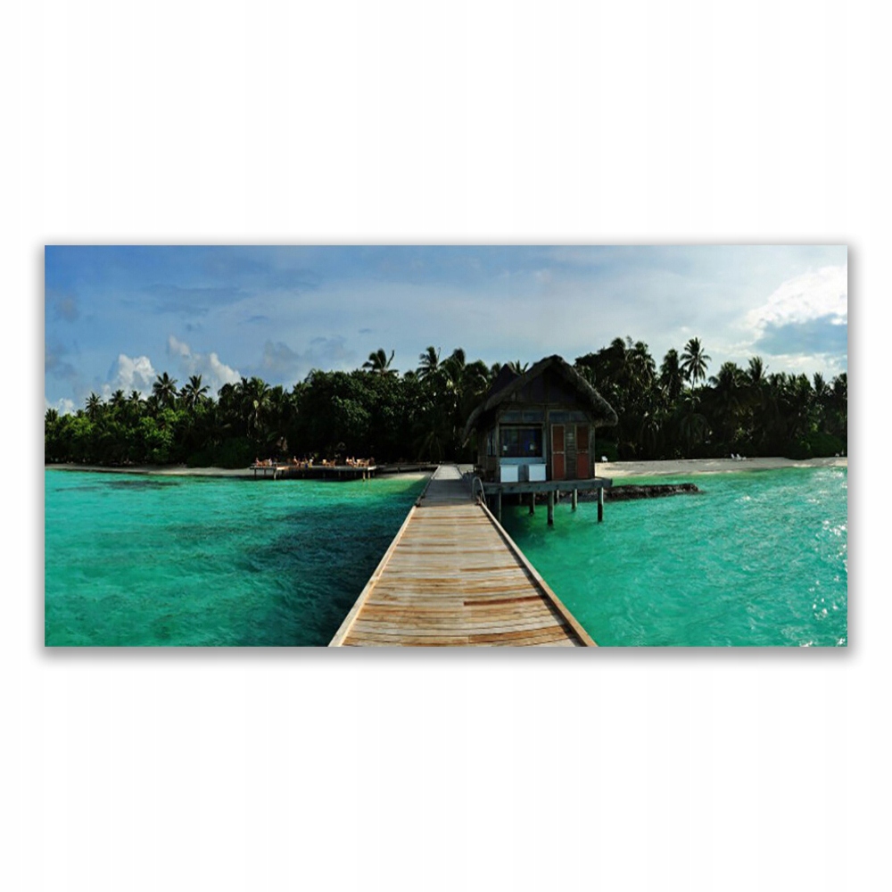 

Fotoobraz z grafiką 120x60 Morze Most Architektura