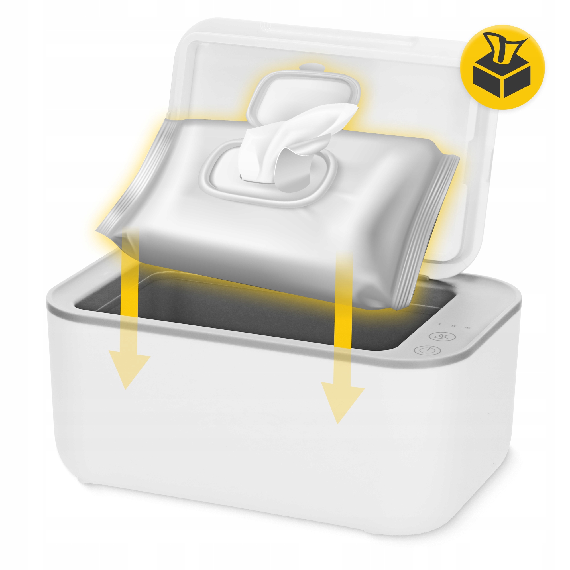 PODGRZEWACZ DO CHUSTECZEK NAWILŻANYCH PRZENOŚNY PUDEŁKO DLA NIEMOWLĄT Kod producenta BA-005