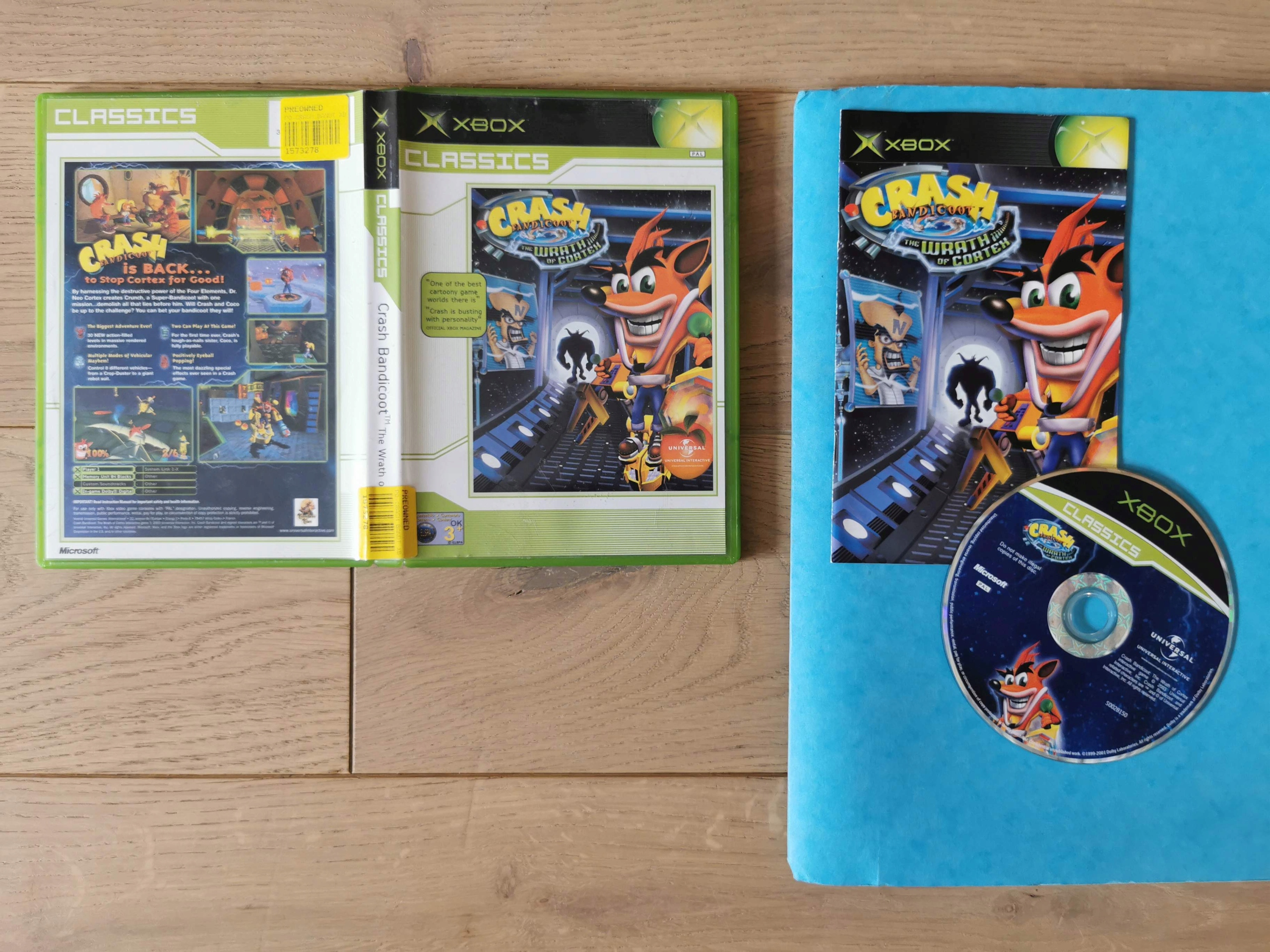 Crash Bandicoot The Wrath Of Cortex Platforma Microsoft Xbox